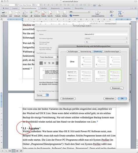 Nummerierung Und Gliederung In Word Verwenden Macwelt