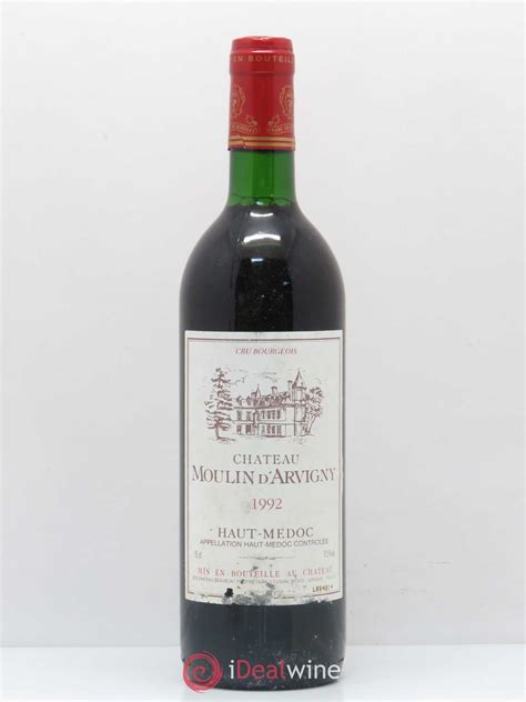 Acheter Haut Médoc Château Moulin d'Arvigny 1992 (lot: 10538)