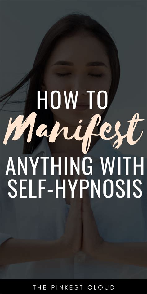 How To Manifest Anything With Self Hypnosis For Beginners Loa Methods