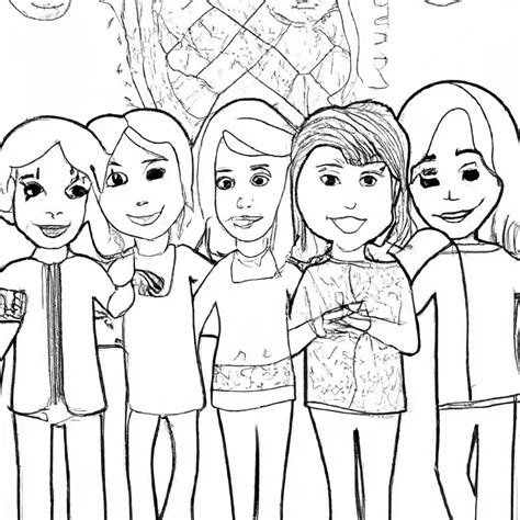 Friends Desenhos - Desenhos de Personagens de Friends para Imprimir e Colorir