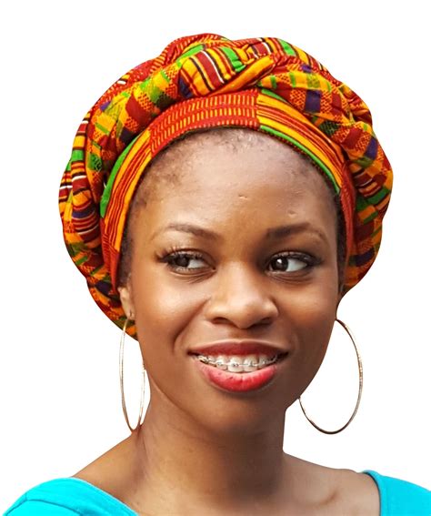 Kente African Print Ankara Modu Hat Pre Tied Head Wrap Head Wrap