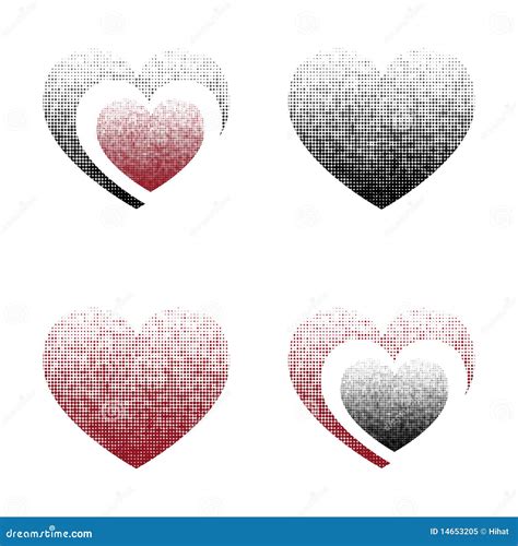 Vector Heart Halftone Stock Vector Illustration Of Backdrop 14653205