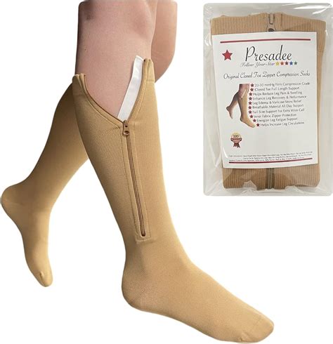 Amazon Presadee Original Closed Toe Mmhg Zipper Compression