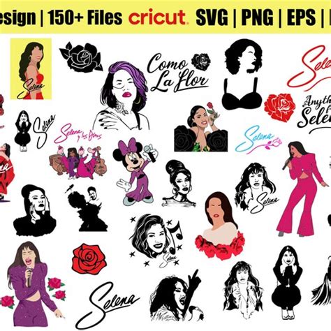 Selena Svg Selena Layered Files Selena Roses Svg Selena Etsy