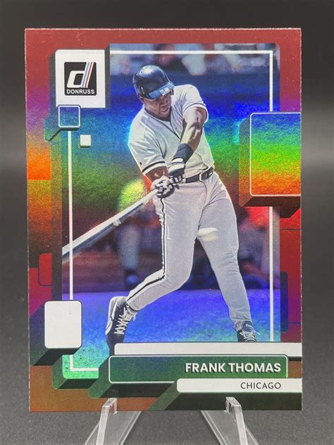 Panini Donruss Red Holo Frank Thomas Chicago White Sox Ebay