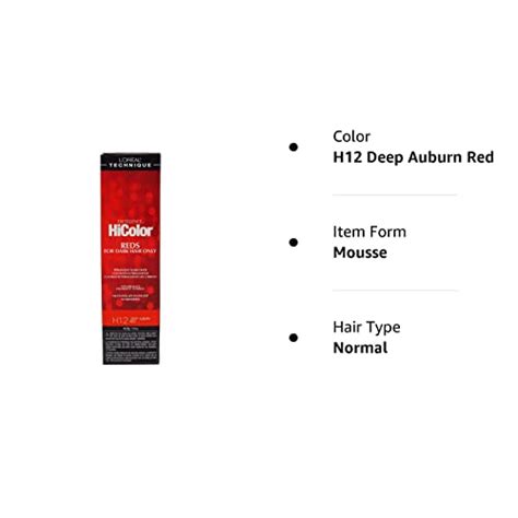 Snapklik Loreal Excellence Hicolor H12 Tube Deep Auburn Red 1 74