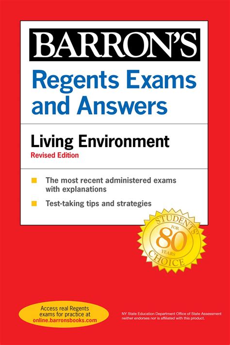 Regents Exams And Answers Living Environment Revised Edition Book By