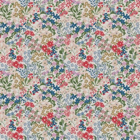 Sanders Ditsy Floral Wallpaper 120878 By Joules In Cream White Buy