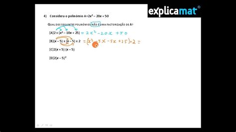 Polinómios Factorização Matemática 8 º Ano Youtube