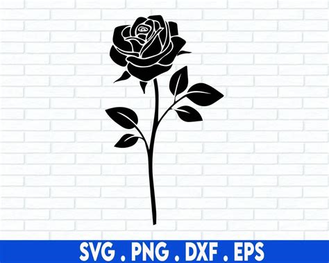 Rose Flower SVG, Floral Decoration SVG, Rose Svg, Flowers SVG, Flower ...