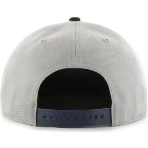 Cappellino Visiera Piatta Grigio Snapback Con Logo Laterale Di Mlb New