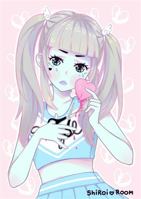 Anime Pastel Girl Pastel Goth Art Kawaii Art Cute Drawings