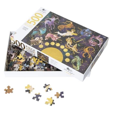 Mindbogglers Gold Zodiac Signs 500 Piece Jigsaw Puzzle Five Below