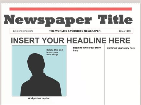 Best Newspaper News Article Templates Free Newspaper Template