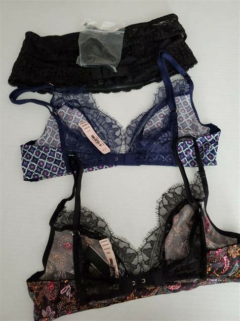 Victorias Secret Sexy Multi Style Bralettes Multicolor Top Lot Of 3 Nwt Small Ebay