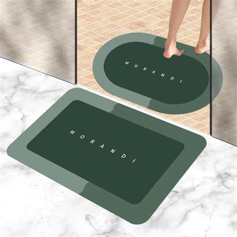 Quick Drying Super Absorbent Bath Mat Bathroom Rug Non Slip Entrance Doormat Nappa Skin Floor