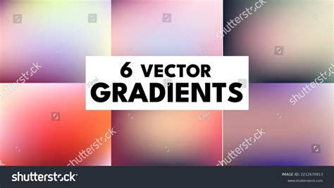 Set Vector Gradients Trending Cool Color Stock Vector (Royalty Free ...