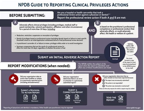 The Npdb Reporting Clinical Privileges Infographic