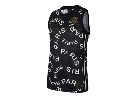 Air Jordan x PSG Paris Saint Germain Basketball Jersey 'Black/White ...