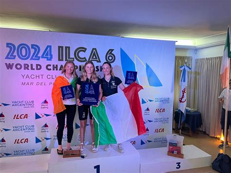 Tre Italiani Sul Podio Ai Mondiali ILCA 6 A Mar Del Plata Nautica