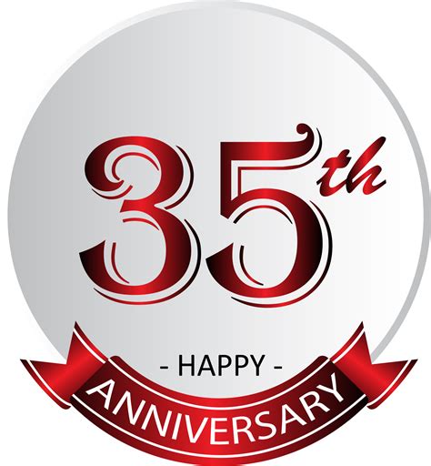 35th Anniversary Celebration Label 13892420 Png