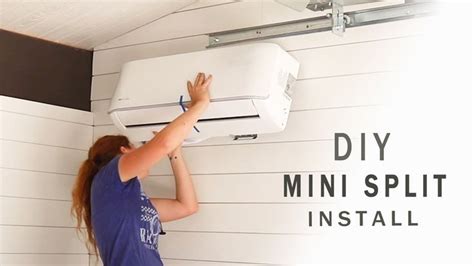 Diy Ductless Mini Split Install Mrcool Unit Ductless Mini Split Workbench Power Tool Storage