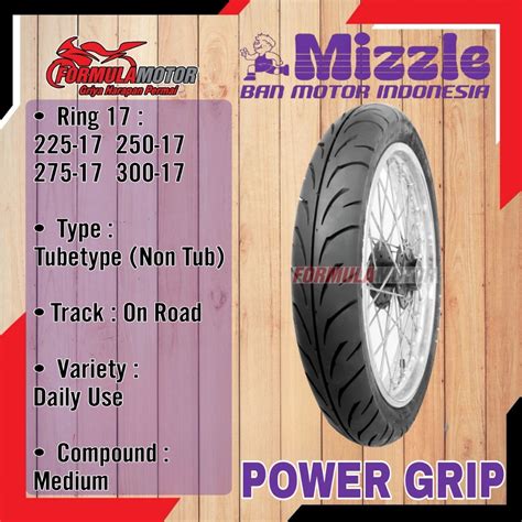 Jual Mizzle Power Grip Ring Tubetype Pilih Ukuran Ban Mizzle