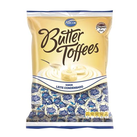 Bala Arcor Butter Toffees 500g Leite Condensado Loja Novamix