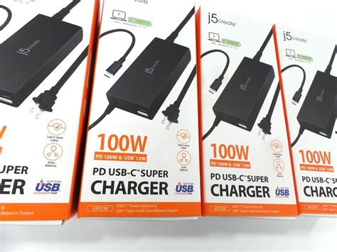 Lot Of 4 J5create 100w Pd Usb C Super Charger Pd 100w Free Shipping Ebay