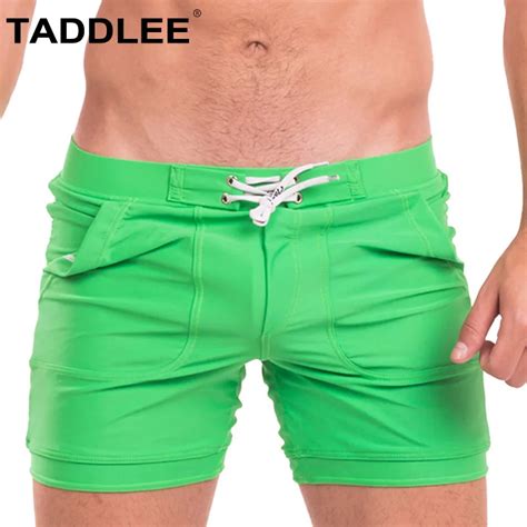 Taddlee Brand Mens Swimwear Swimsuits Swim Boxer Trunks Plus Big Size