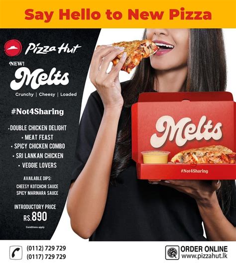 New Pizza Melts Pizza Hut Sri Lanka S Newest Delight New Pizza