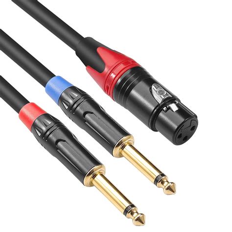 Amazon Disino Xlr Hembra A Doble Cable Divisor Y De De Pulgada