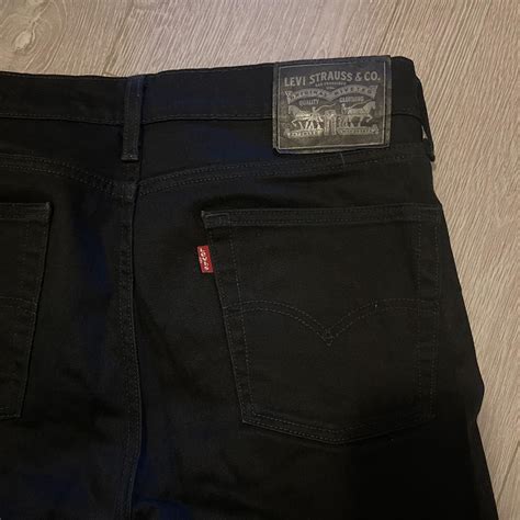 Levis Slim Fit Jeans Black Waist 32” Length Depop