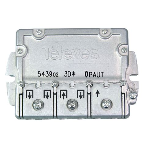 Repartidor Con PAU 5 2400MHz Conector EasyF 3 Salidas 9 8dB Televes