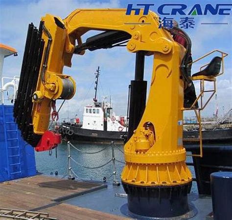 Folding Arm Hydraulic Knuckle Boom Ship Deck Crane In Xinxiang China