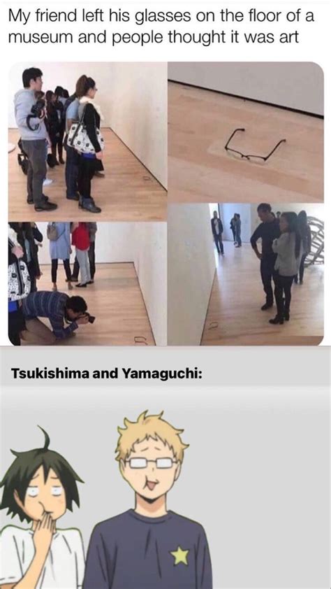 Tsukishima X Yamaguchi Haikyuu Tsukishima Haikyuu Meme Kuroo Kenma