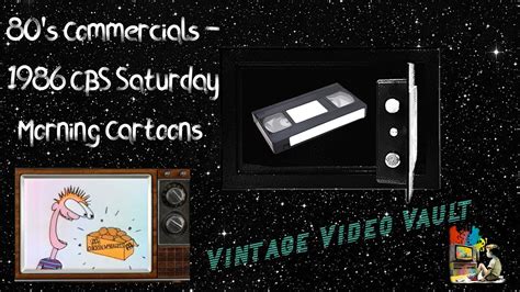 80s Commercials Saturday Morning Cartoons 1986 Cbs Youtube