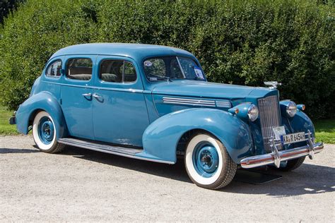 Packard Super Eight Touring Sedan Front View Post Vintage