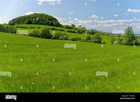 Landscape in the Wiesenthaler Schweiz nature reserve Rhön biosphere