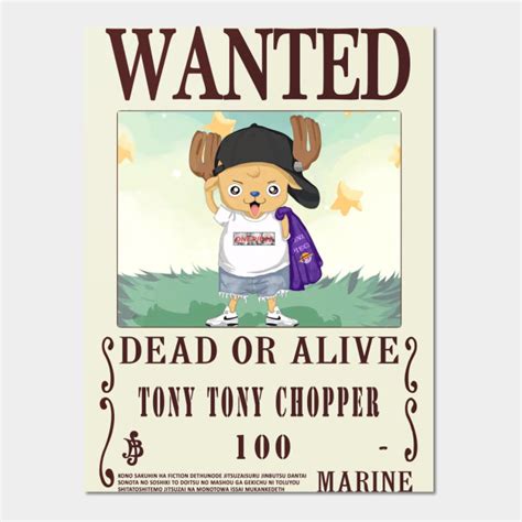 Chopper One Piece Wanted Poster