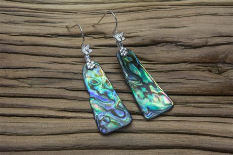 Abalone Shell Earrings shell Earrings Abalone Shell - Etsy