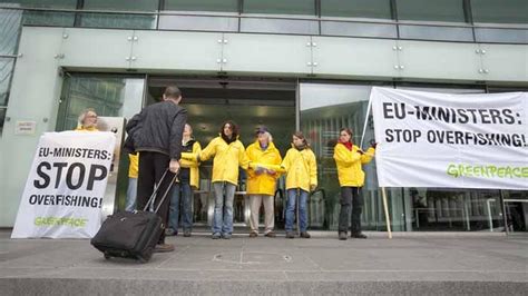 EU Flotte zu groß Greenpeace kämpft gegen Überfischung der Meere