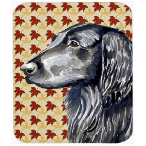 Flat Coated Retriever Fall Leaves Portrait Mouse Pad Hot Pad Or Trivet 1 Fred Meyer