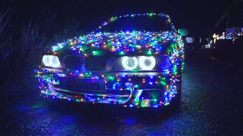 The Ultimate Christmas Light Car Meet Convoy Youtube