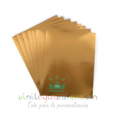 Papel Dorado Metalizado Adhesivo Imprimible Viniloytransfer