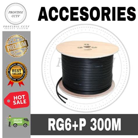 Jual KABEL COAX RG6 POWER 300METER KHUSUS CCTV BISA BUAT OUTDOOR