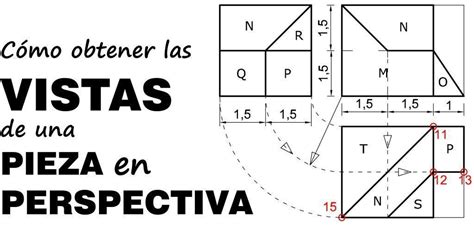 Vistas De Una Pieza Dada La Perspectiva 10 En Dibujo