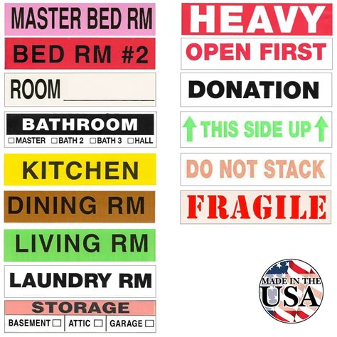 Smooth Move 500 – Color Coded Moving Labels – Shop Moving PRODUCTS ...