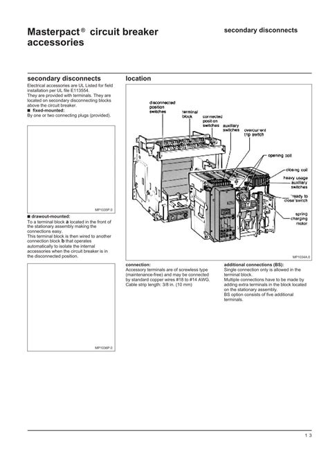 Masterpact Circuit Breaker Accessories