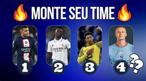 MONTE SEU TIME INCRIVEL DA CHAMPIONS LEAGUE 2023 QUIZ FUTEBOL YouTube